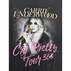 Carrie Underwood Cry Pretty Tour 360 Graphic T-Shirt M LAT Live and Tell Cotton